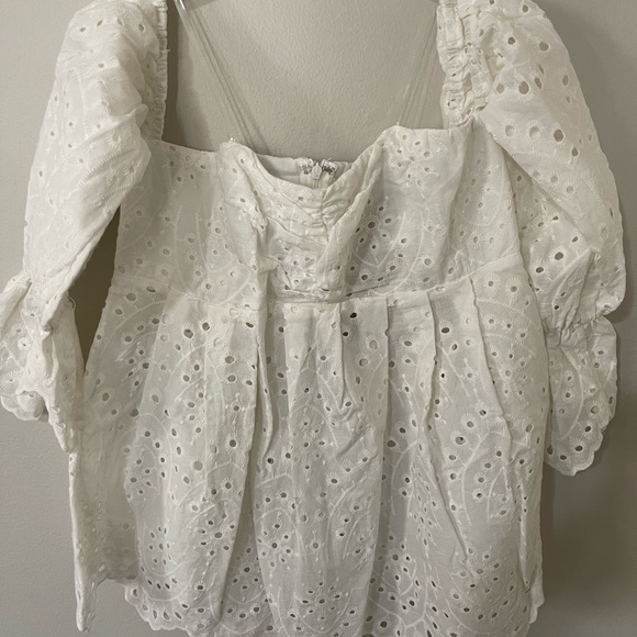 Eyelet Blouse Top - Picture 5 of 6